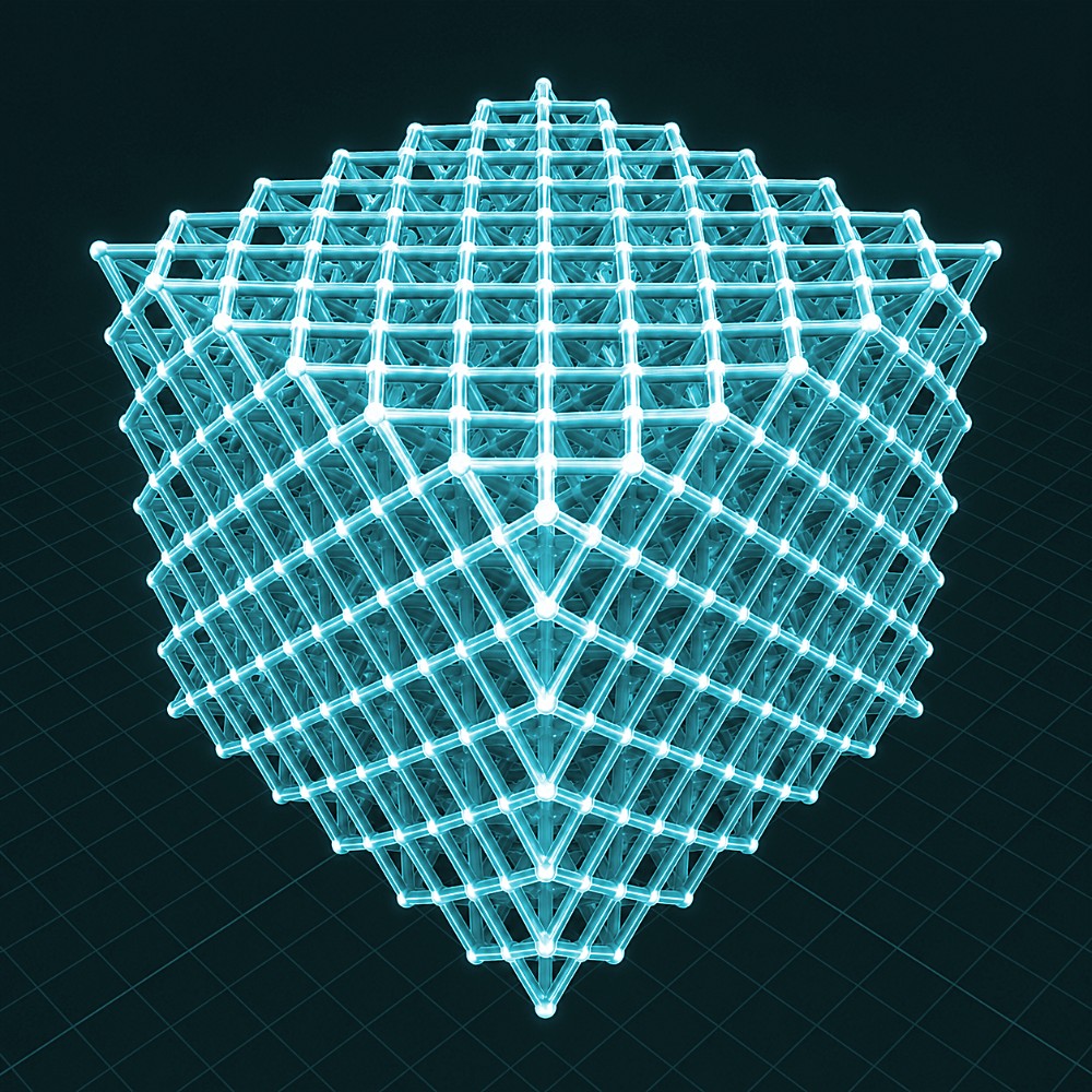 Face-centred cubic lattice